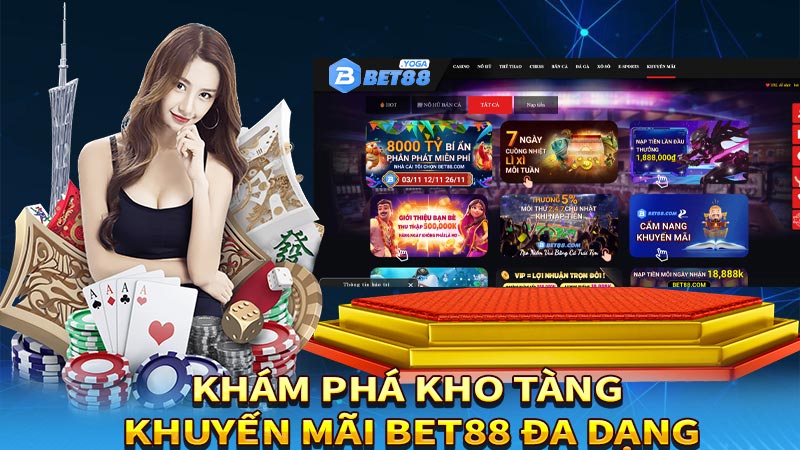 Khám phá kho tàng khuyến mãi Bet88 đa dạng